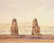 Hildebrandt Eduard Colossi of Memnon in Thebes - Hermitage